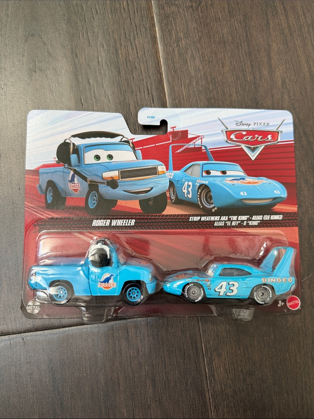 Disney Cars Dinoco Roger Wheeler & Strip Weathers The King Die-Cast 2-Pack